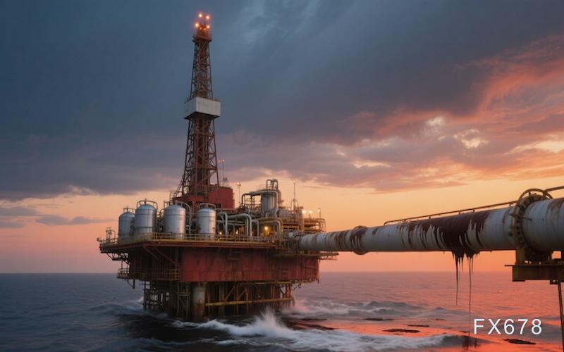 原油交易提醒：风险溢价有所回落，美原油维持高位震荡(图1)